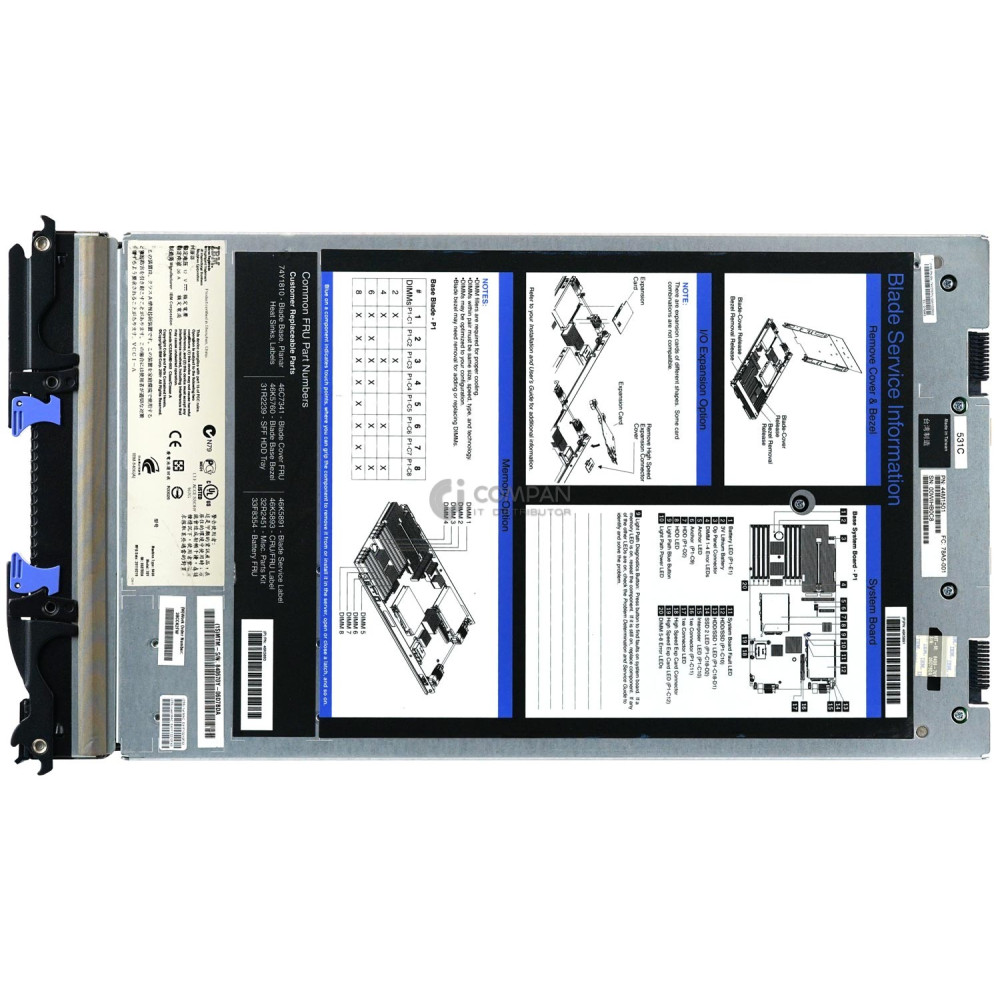 IBM POWER PS700 BLADE SERVER 1X POWER CPU 64GB RAM